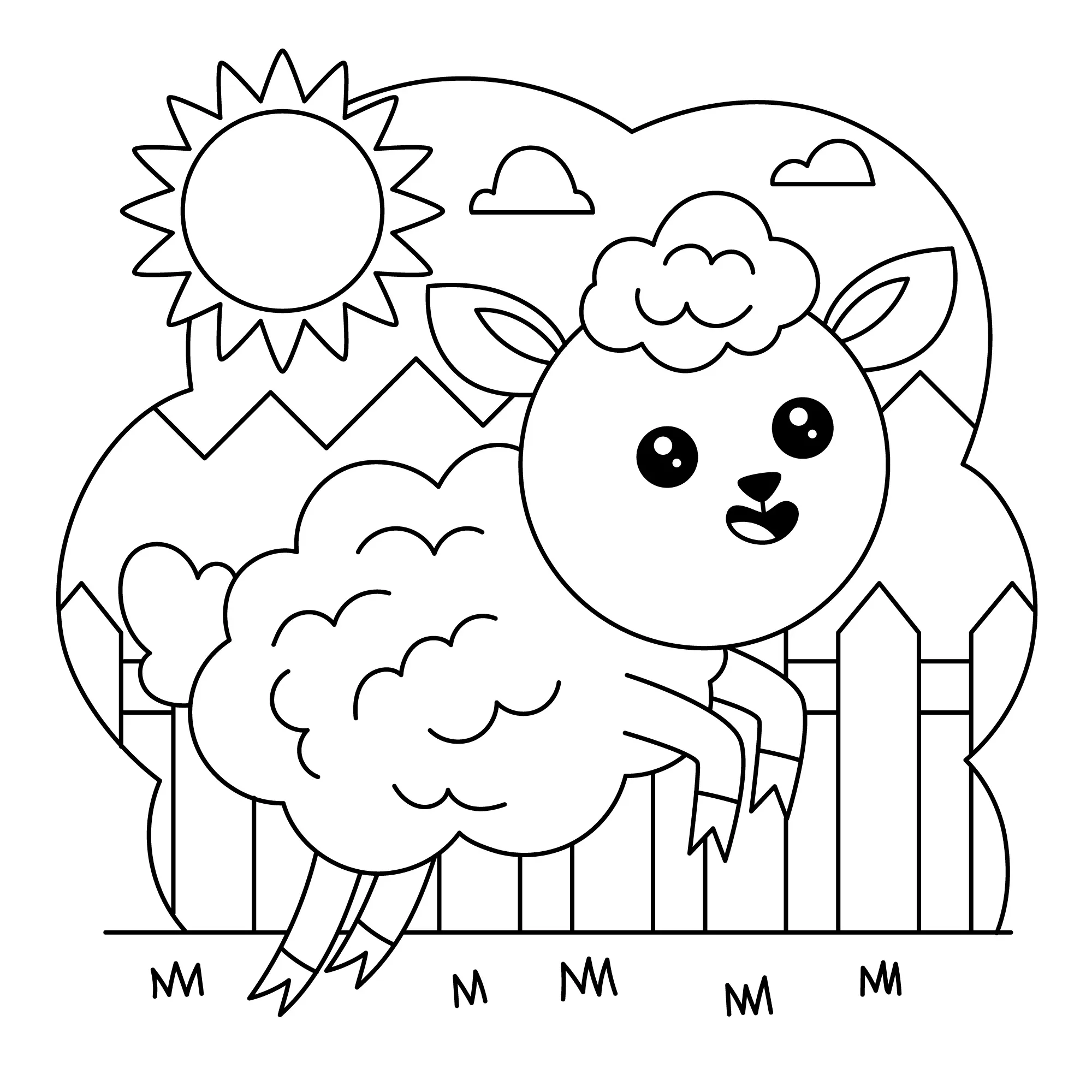 Farm Coloring Pages – 012