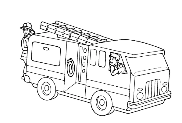 Firefighters Coloring Pages – 014