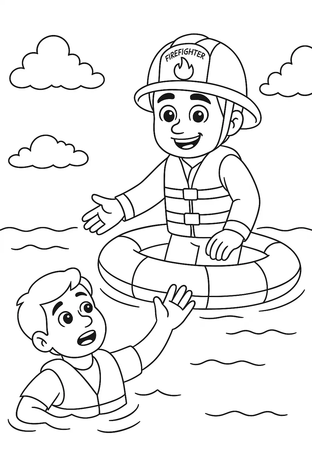 Firefighters Coloring Pages – 029