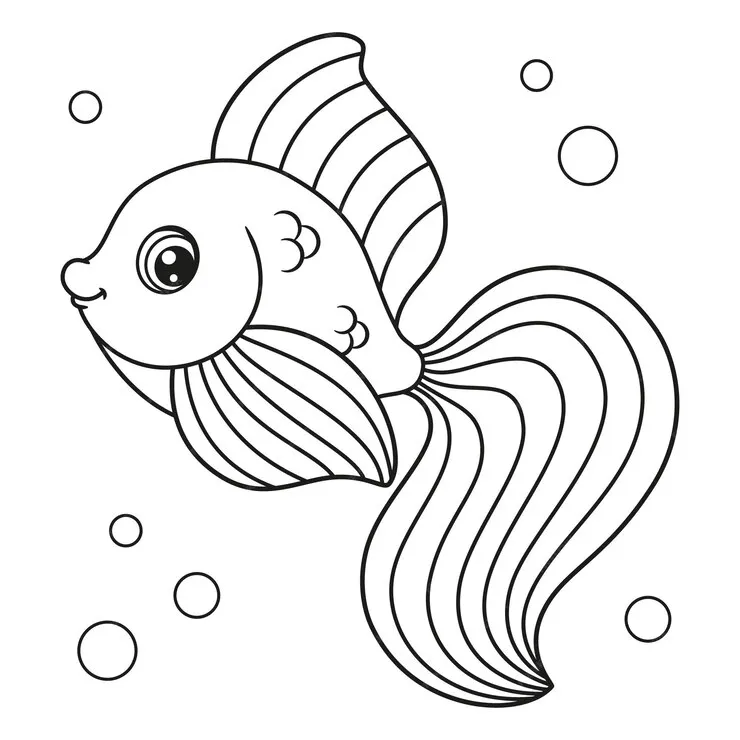 Fish Coloring Pages – 023