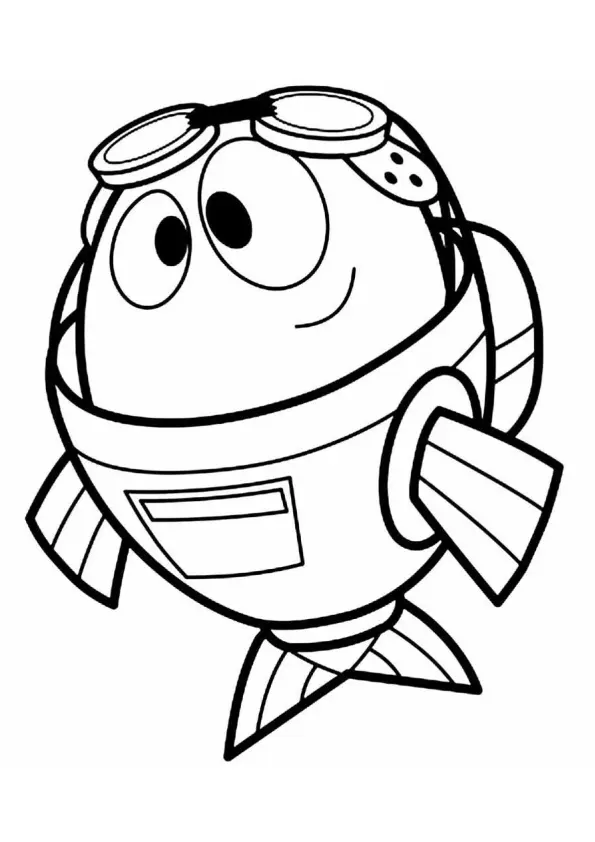 Fishtronaut Coloring Pages – 007