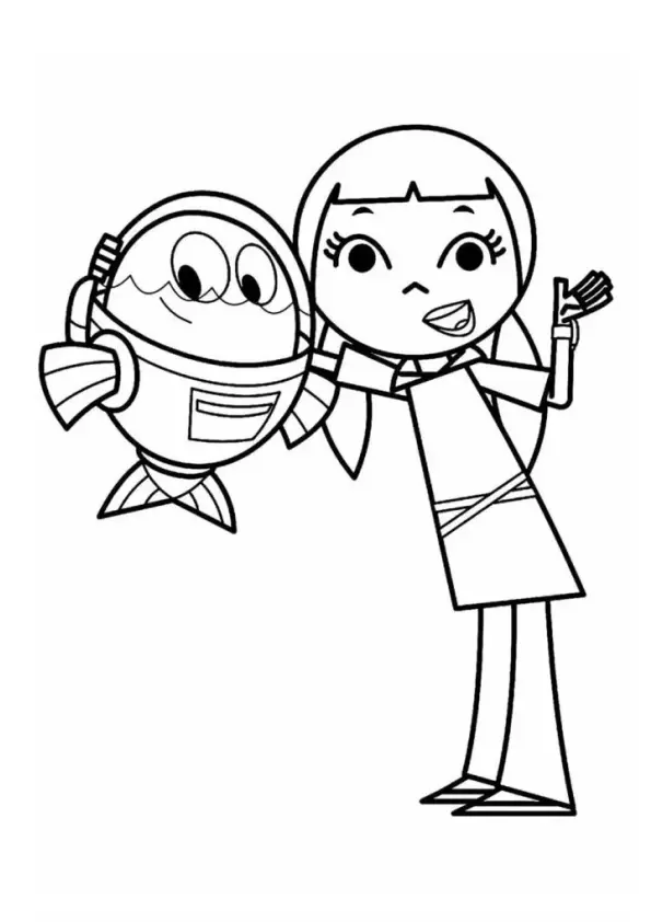 Fishtronaut Coloring Pages – 008