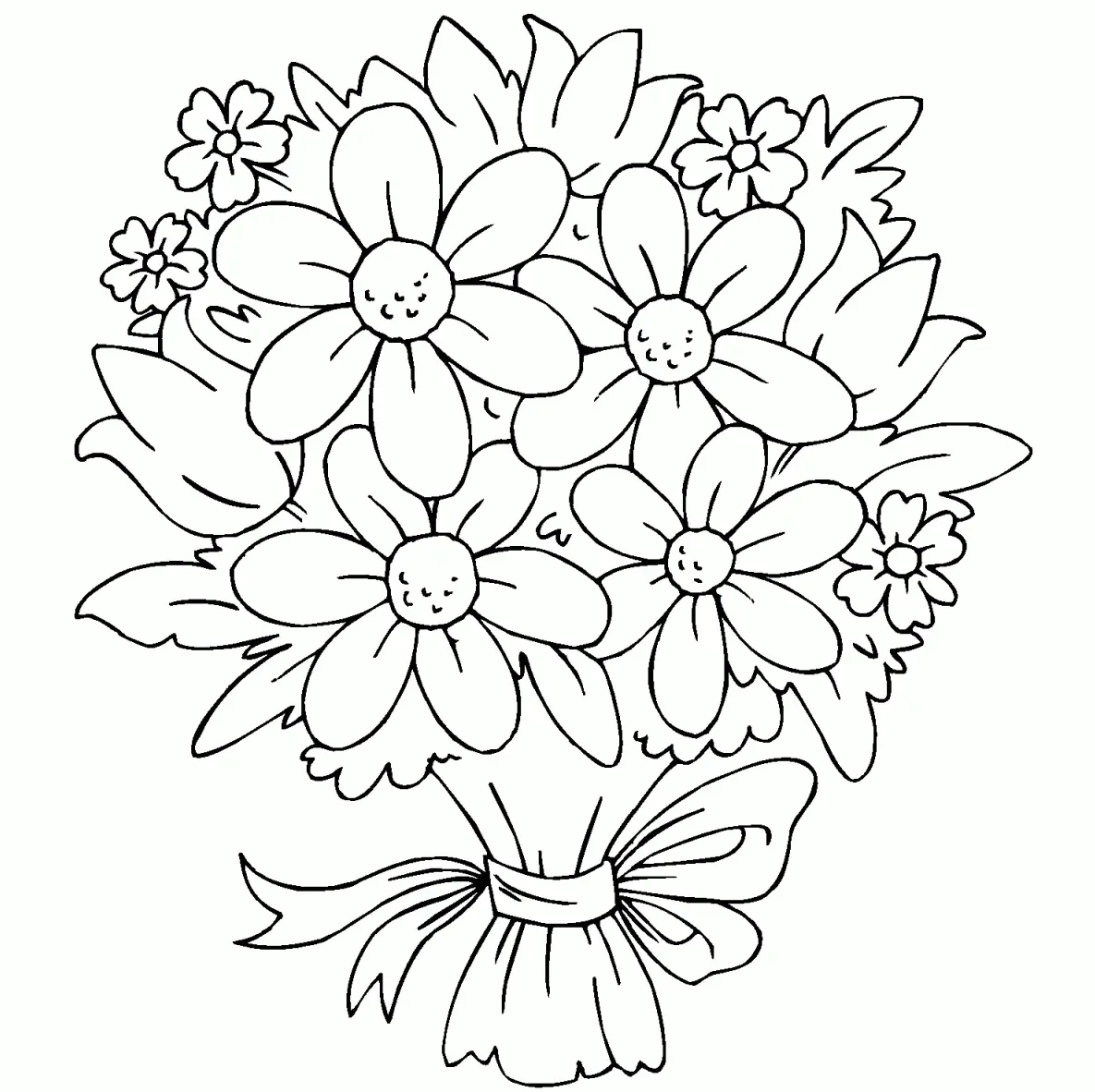 Flowers Coloring Pages – 011