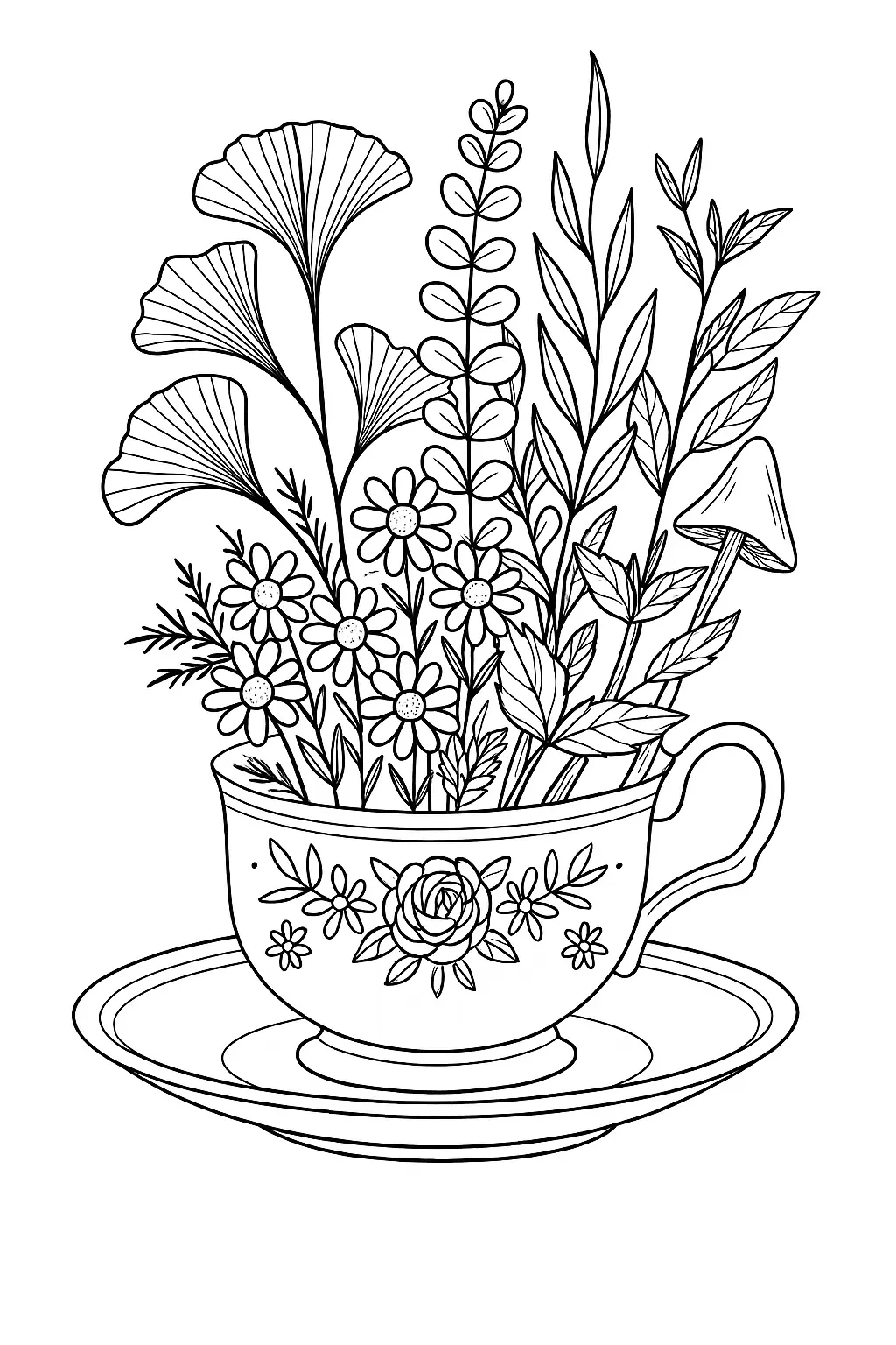 Flowers Coloring Pages – 022