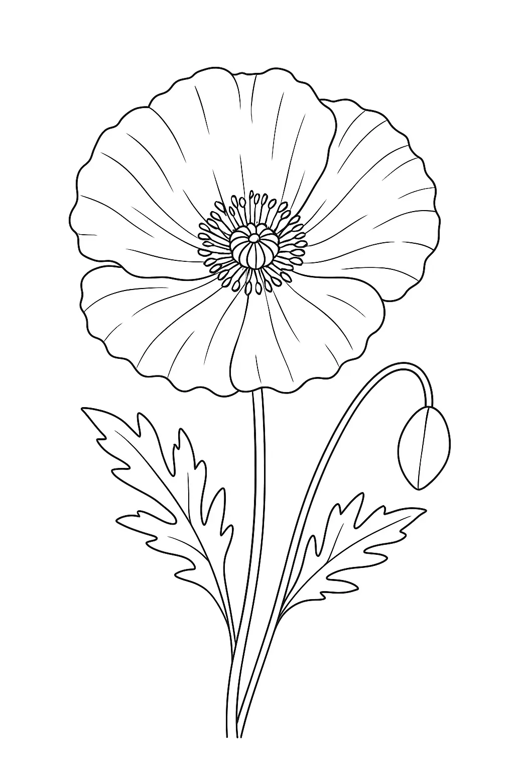 Flowers Coloring Pages – 046