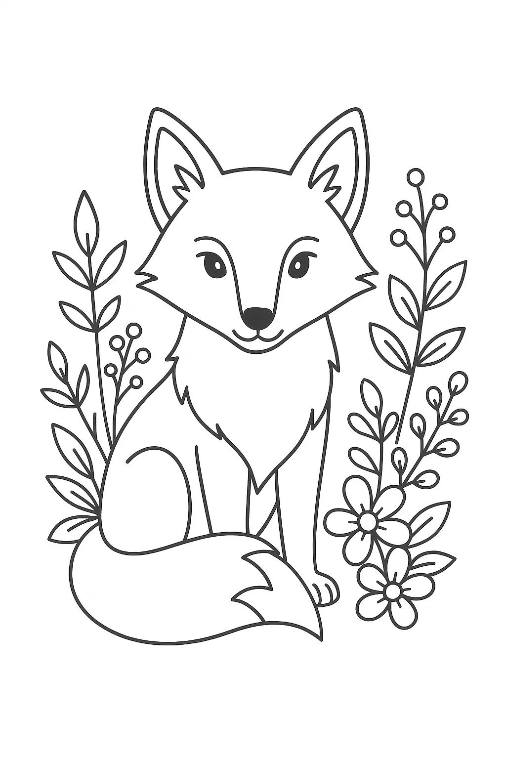 Fox Coloring Pages – 031