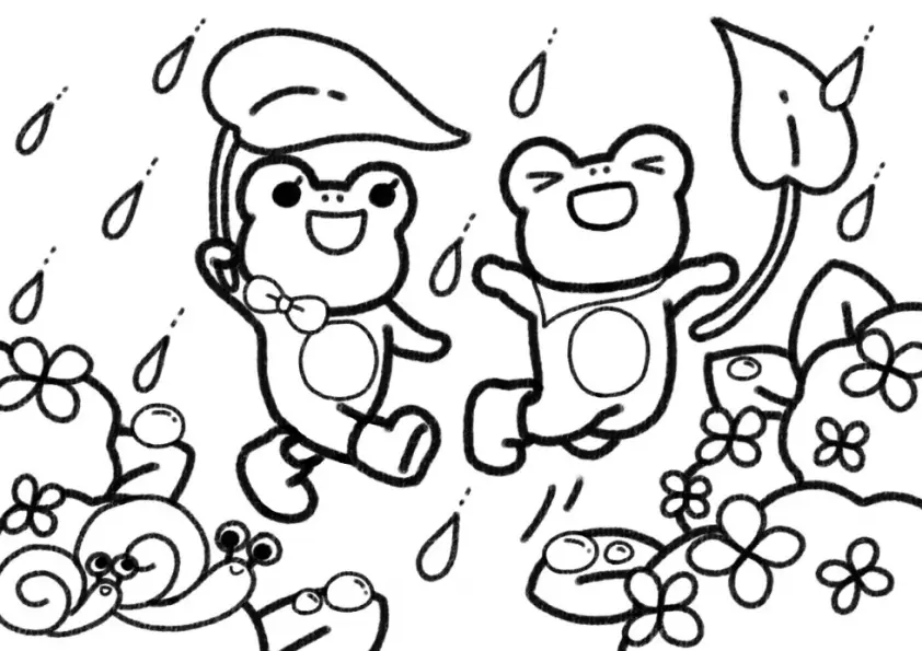 Frog Coloring Pages – 014