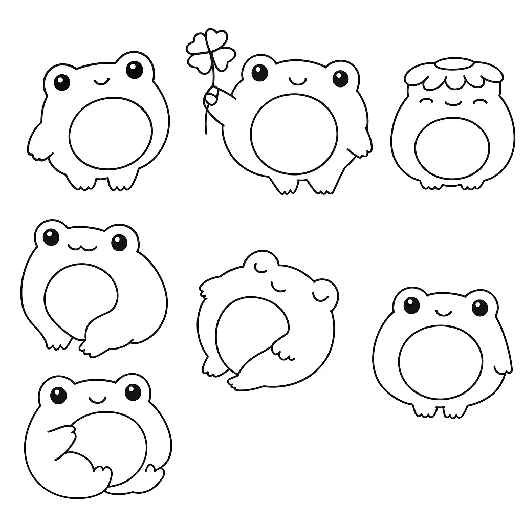 Frog Coloring Pages – 017