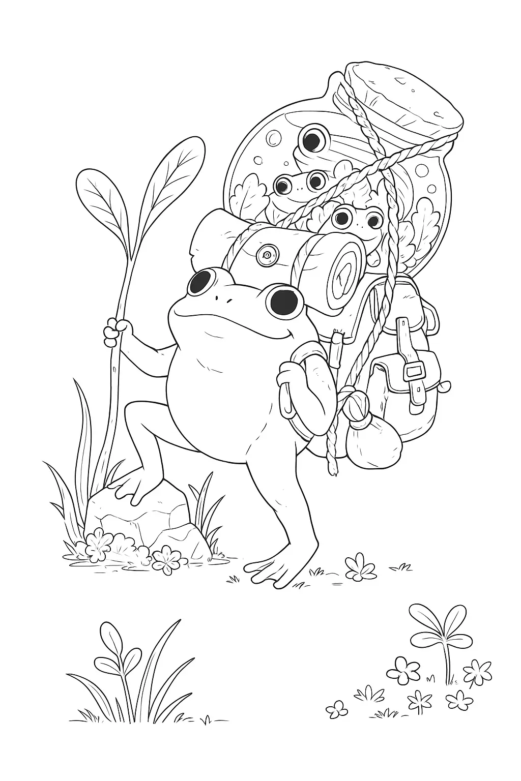 Frog Coloring Pages – 020
