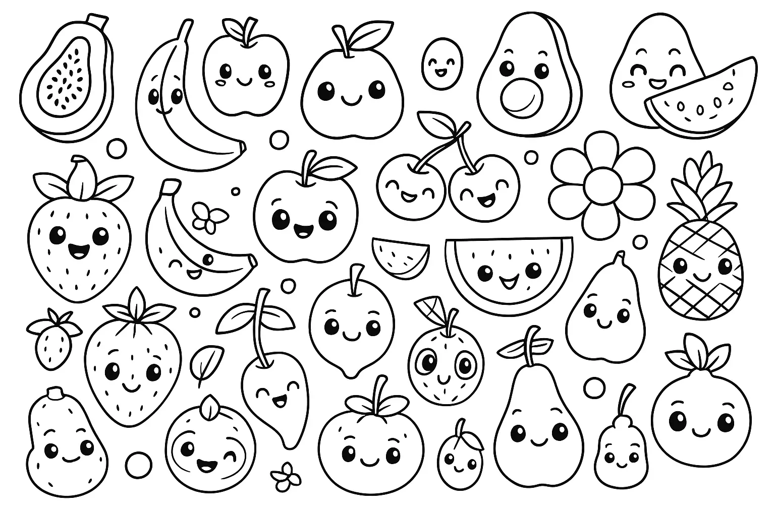 Fruits Coloring Pages – 015
