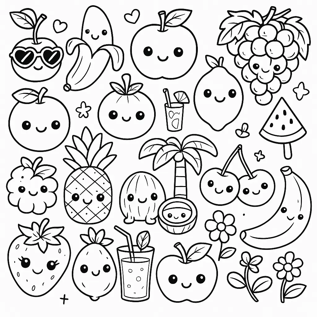 Fruits Coloring Pages – 019