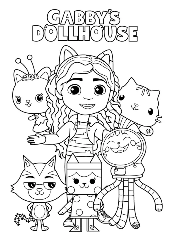 Gabbys Dollhouse Coloring Pages – 009