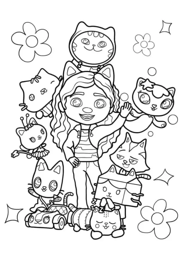 Gabbys Dollhouse Coloring Pages – 014