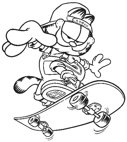 Garfield Coloring Pages – 002