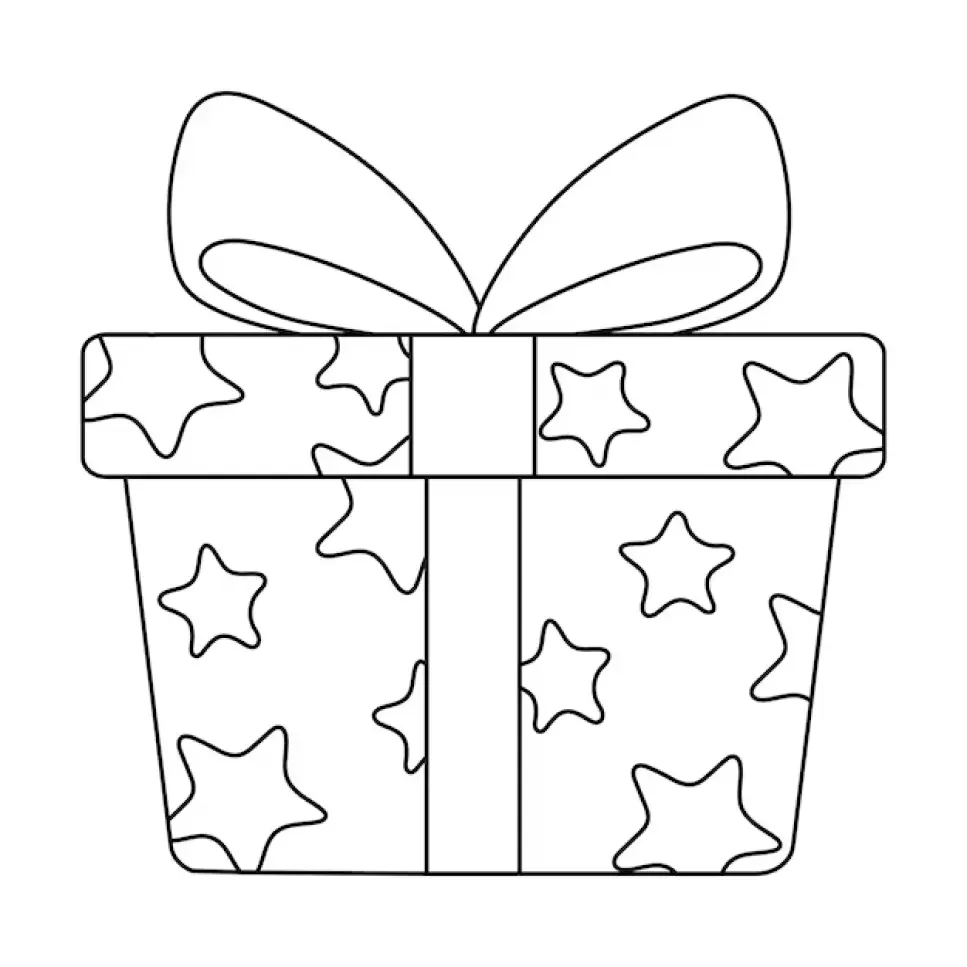 Gift Coloring Pages – 008