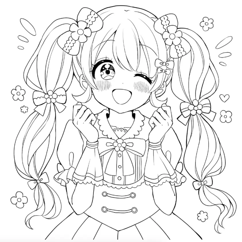 Girls Coloring Pages – 017