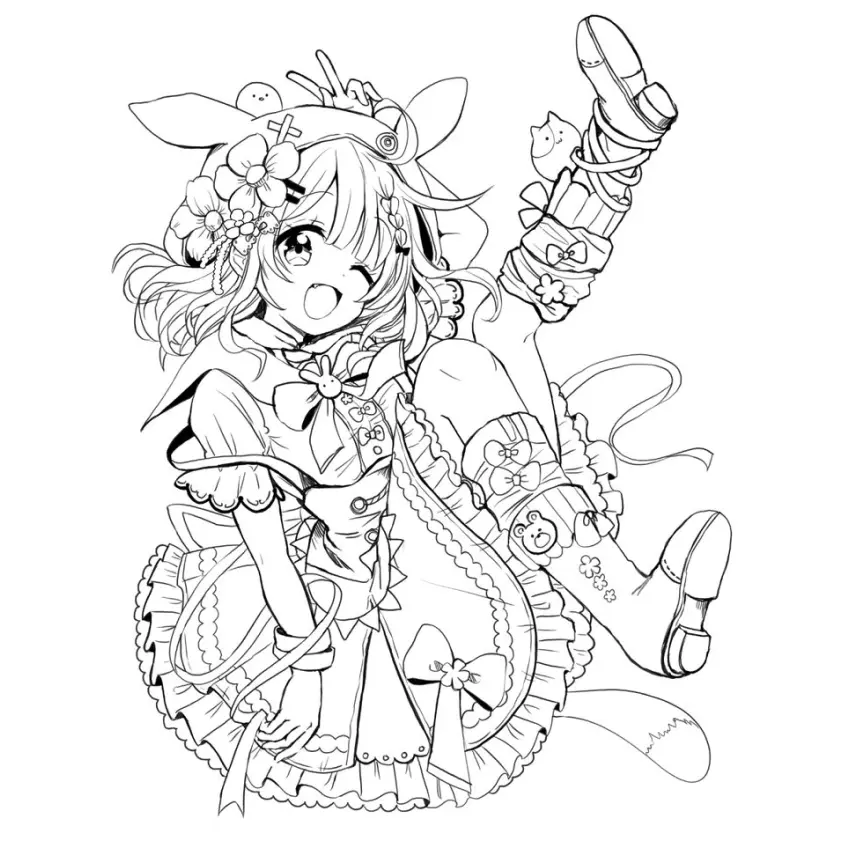 Girls Coloring Pages – 022