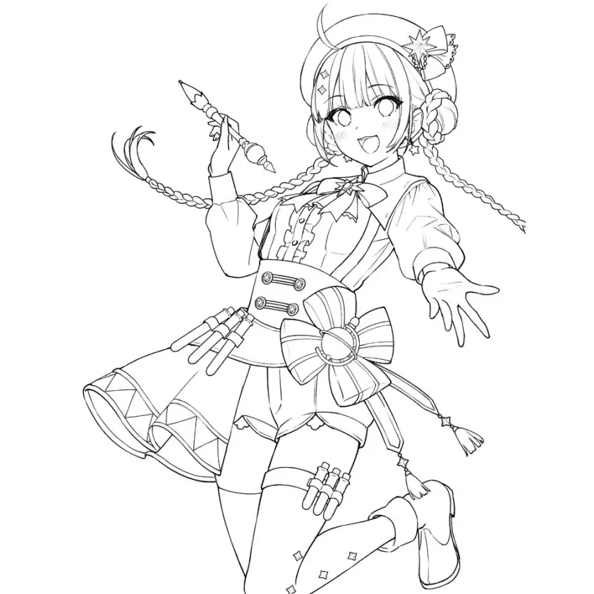 Girls Coloring Pages – 023