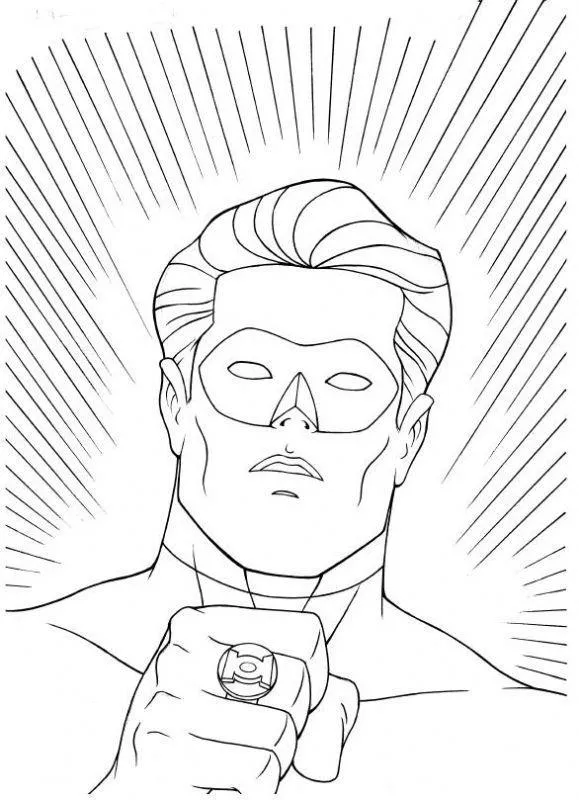 Green Lantern Coloring Pages – 006