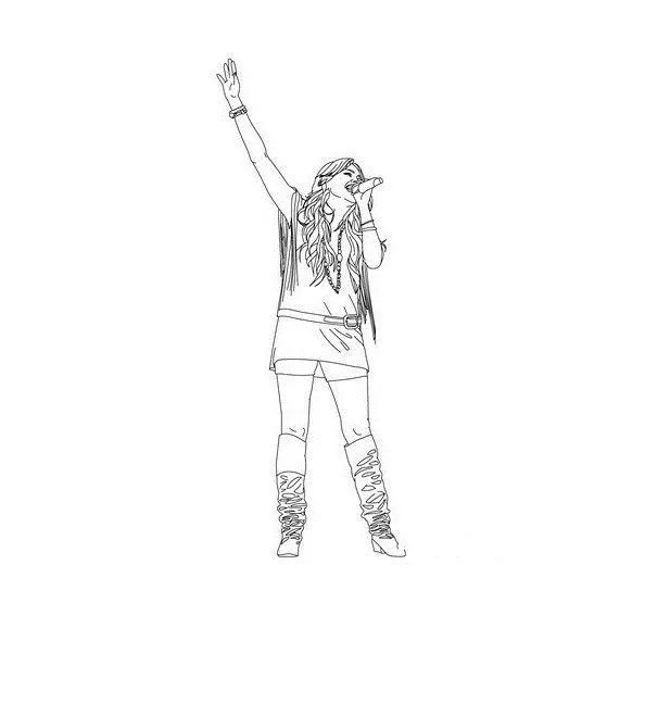 Hannah Montana Coloring Pages – 006