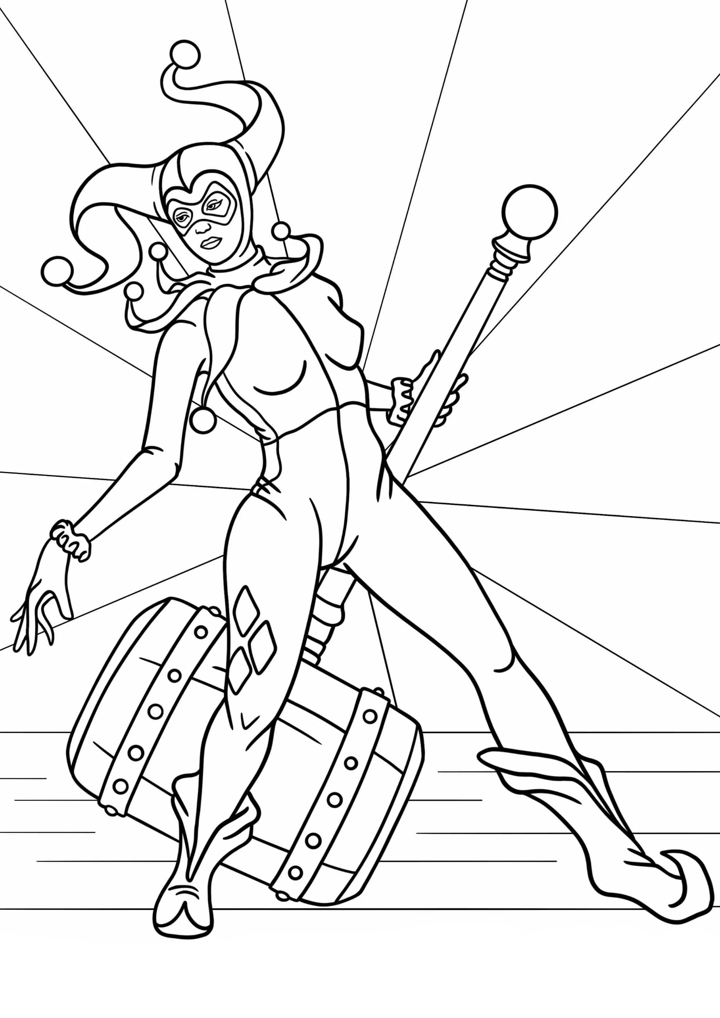 Harley Quinn Coloring Pages – 006