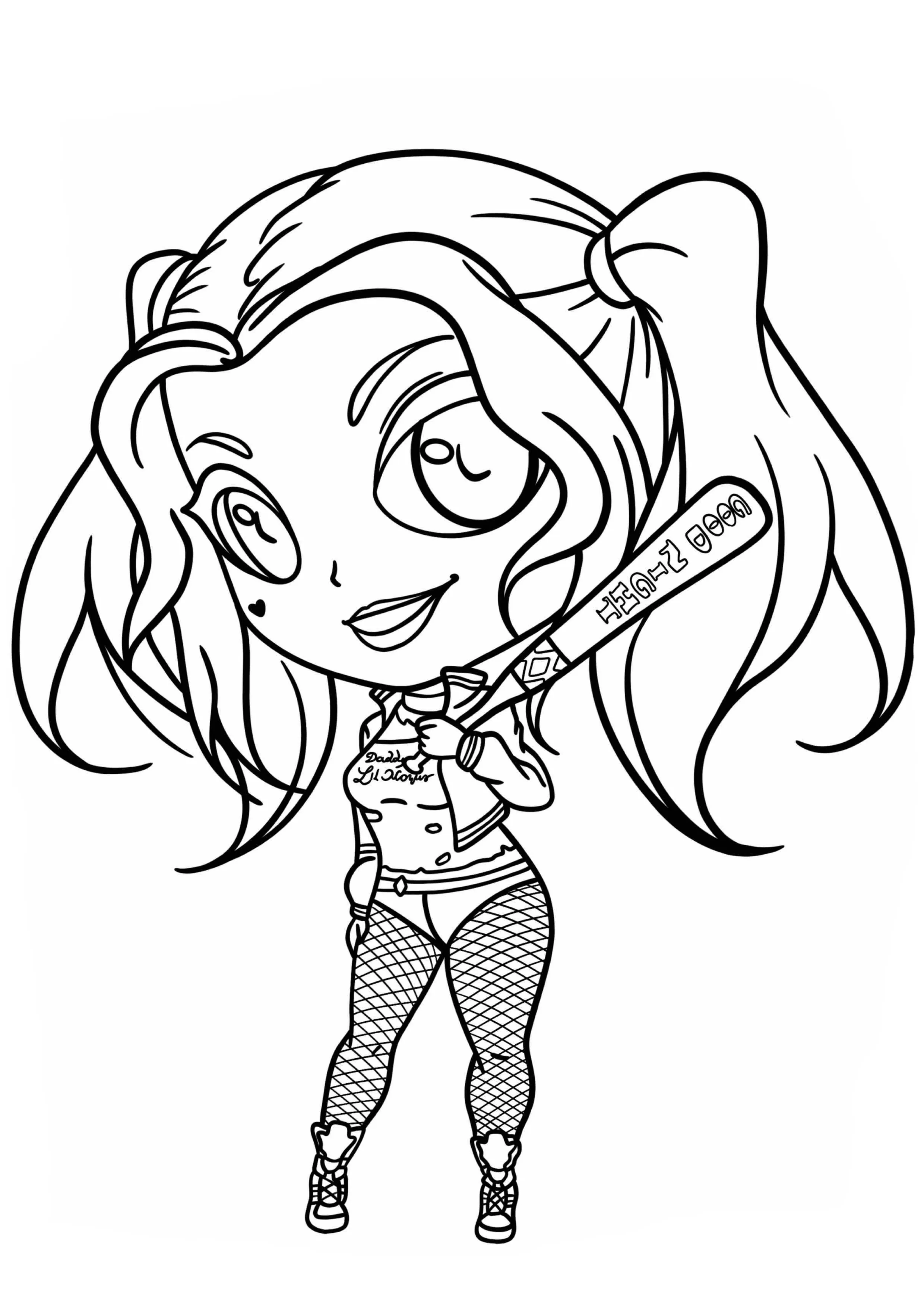 Harley Quinn Coloring Pages – 011