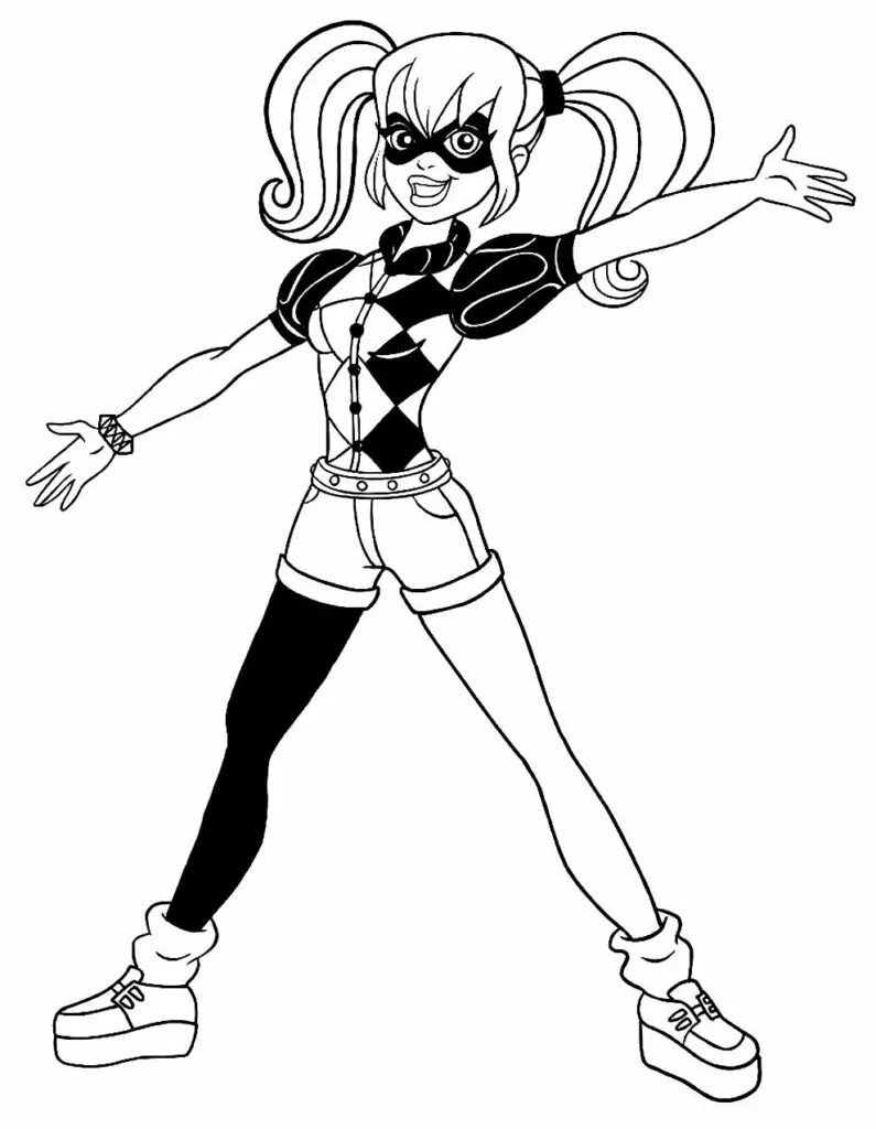 Harley Quinn Coloring Pages – 015