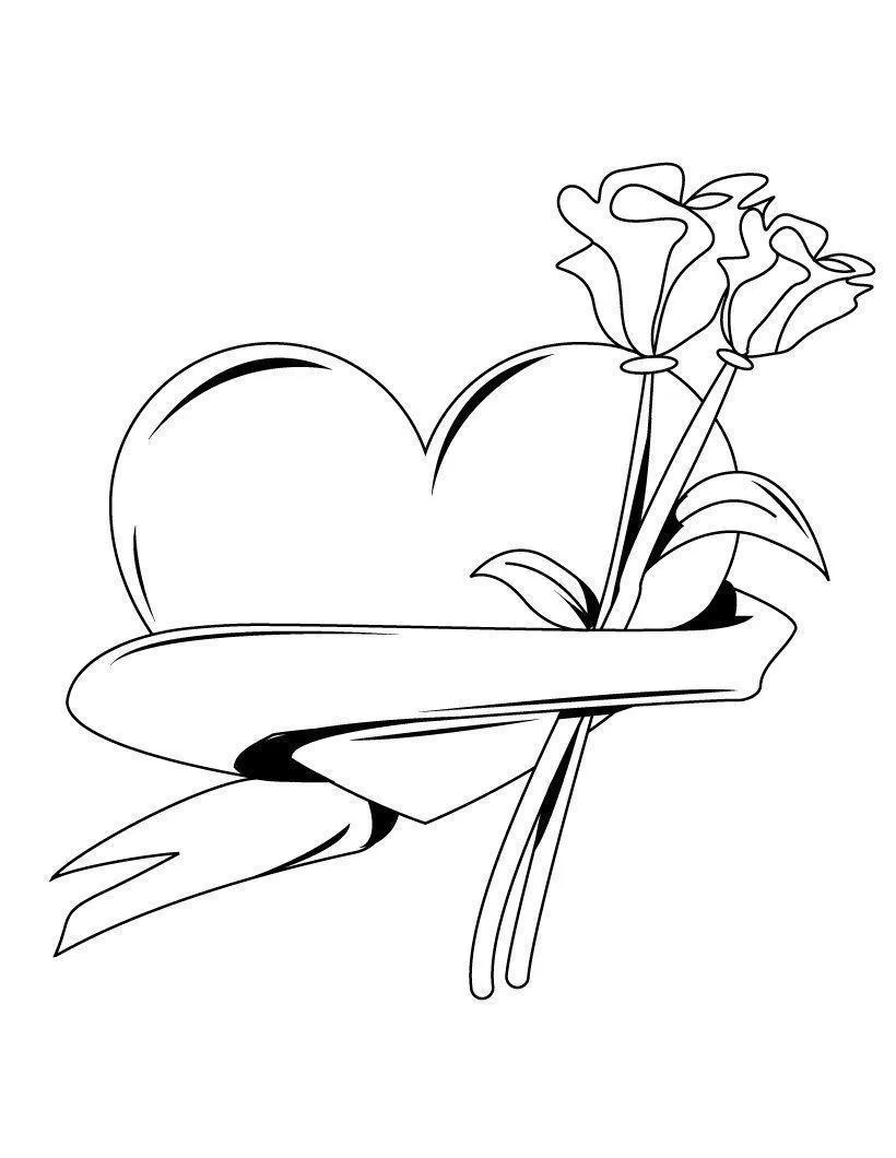 Heart Coloring Pages – 018