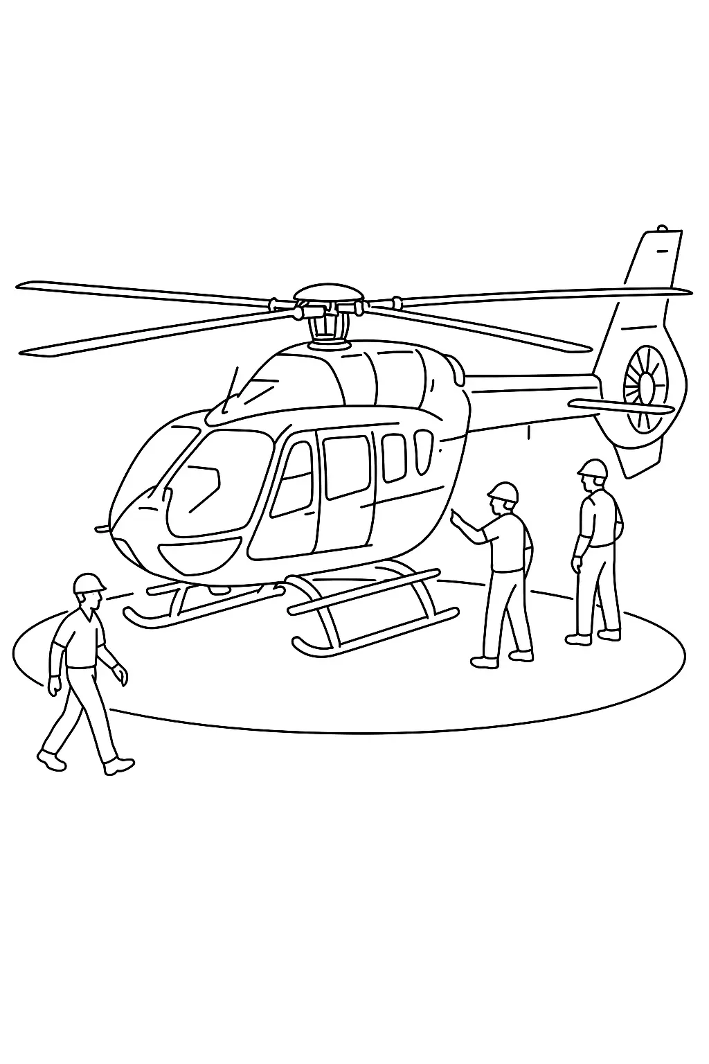 Helicopters Coloring Pages – 008