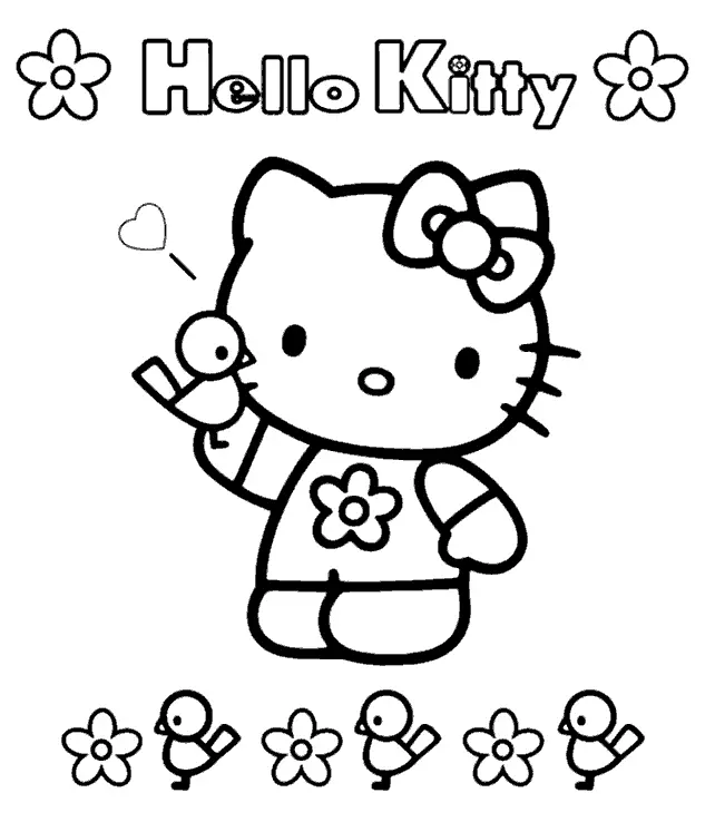 Hello Kitty Coloring Pages – 029