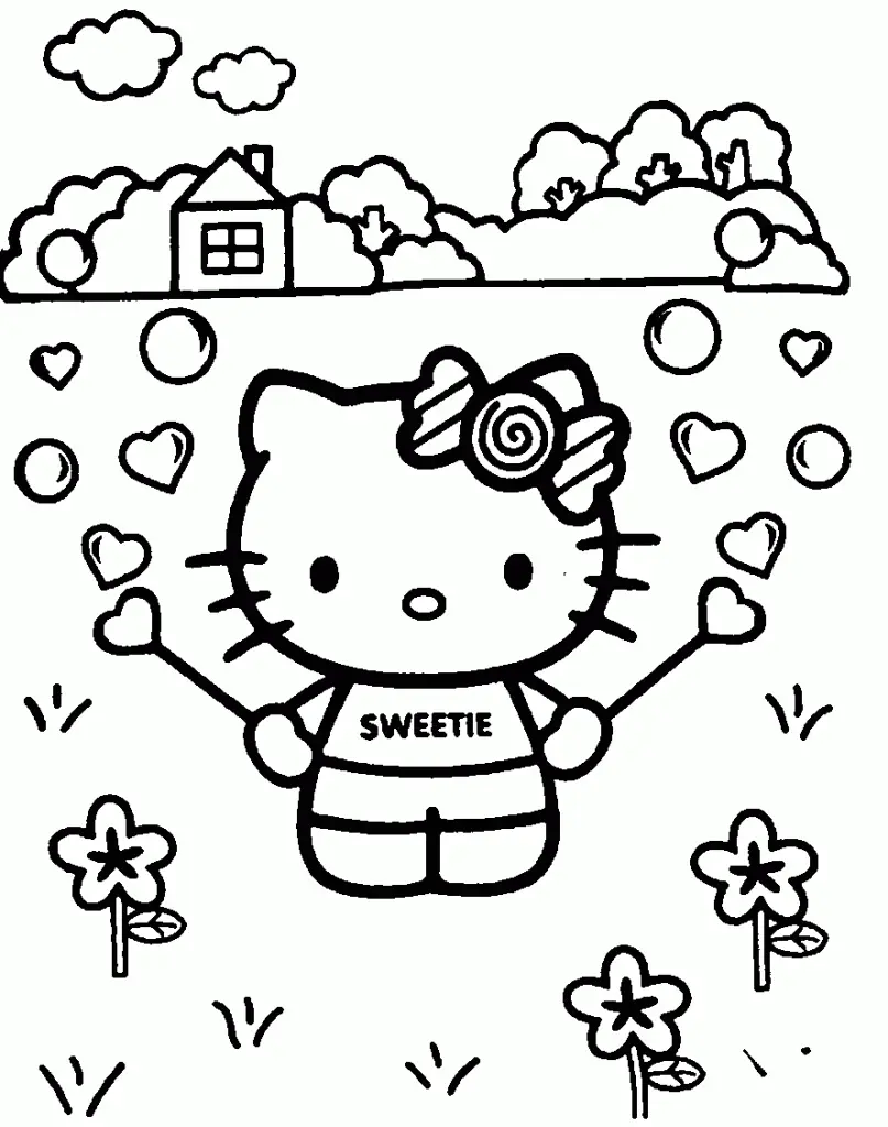 Hello Kitty Coloring Pages – 036