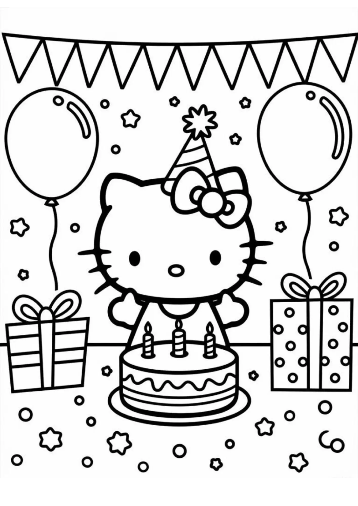 Hello Kitty Coloring Pages – 080