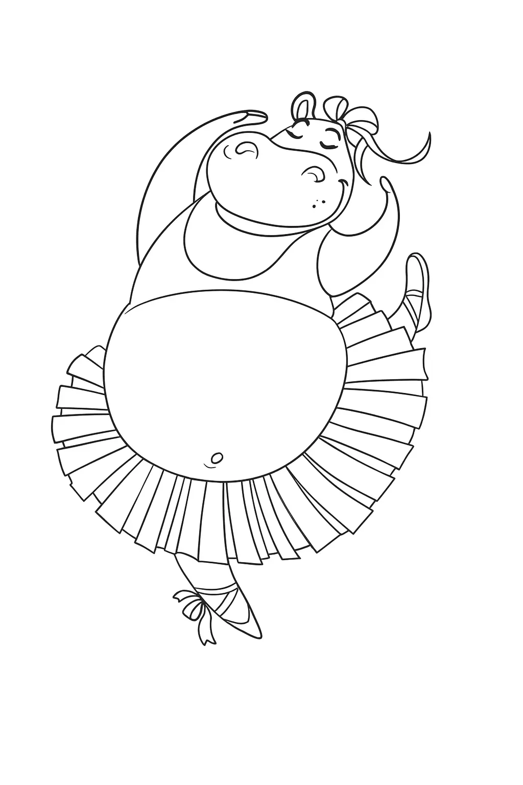Hippopotamus Coloring Pages – 022