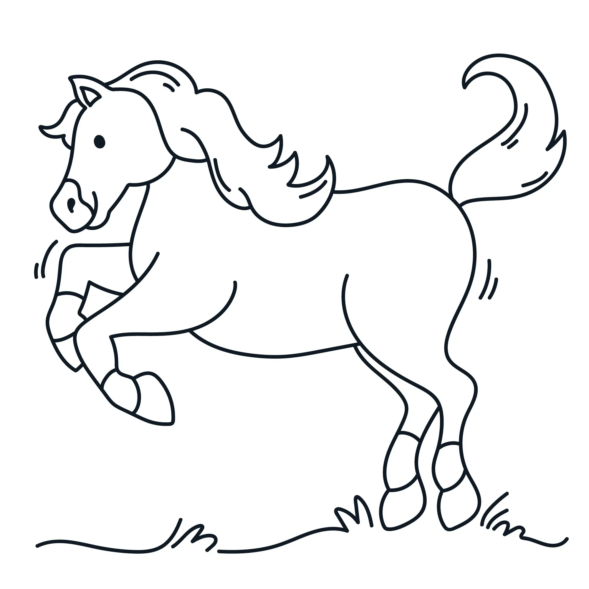 Horses Coloring Pages – 002