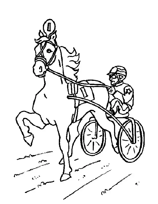Horses Coloring Pages – 014