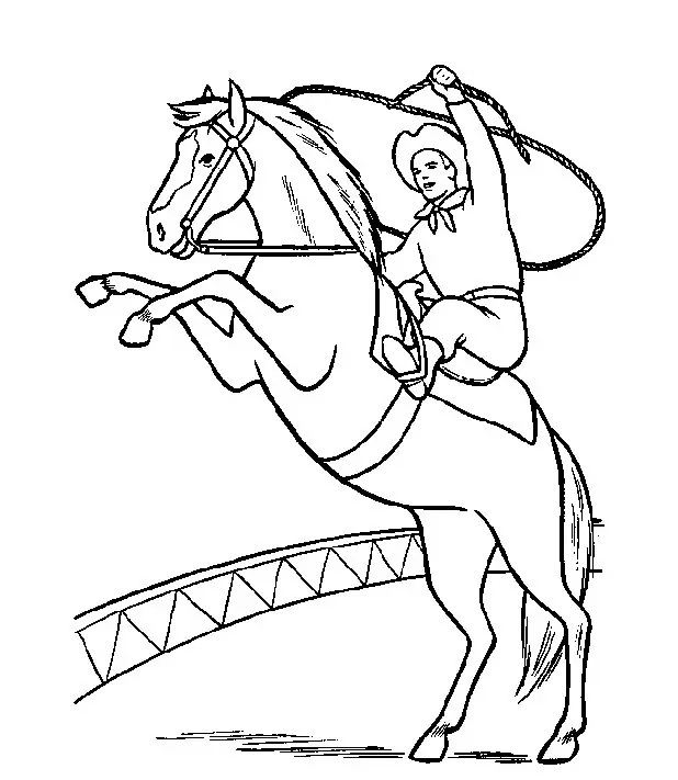 Horses Coloring Pages – 018