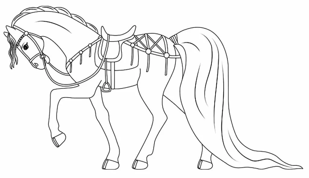 Horses Coloring Pages – 030