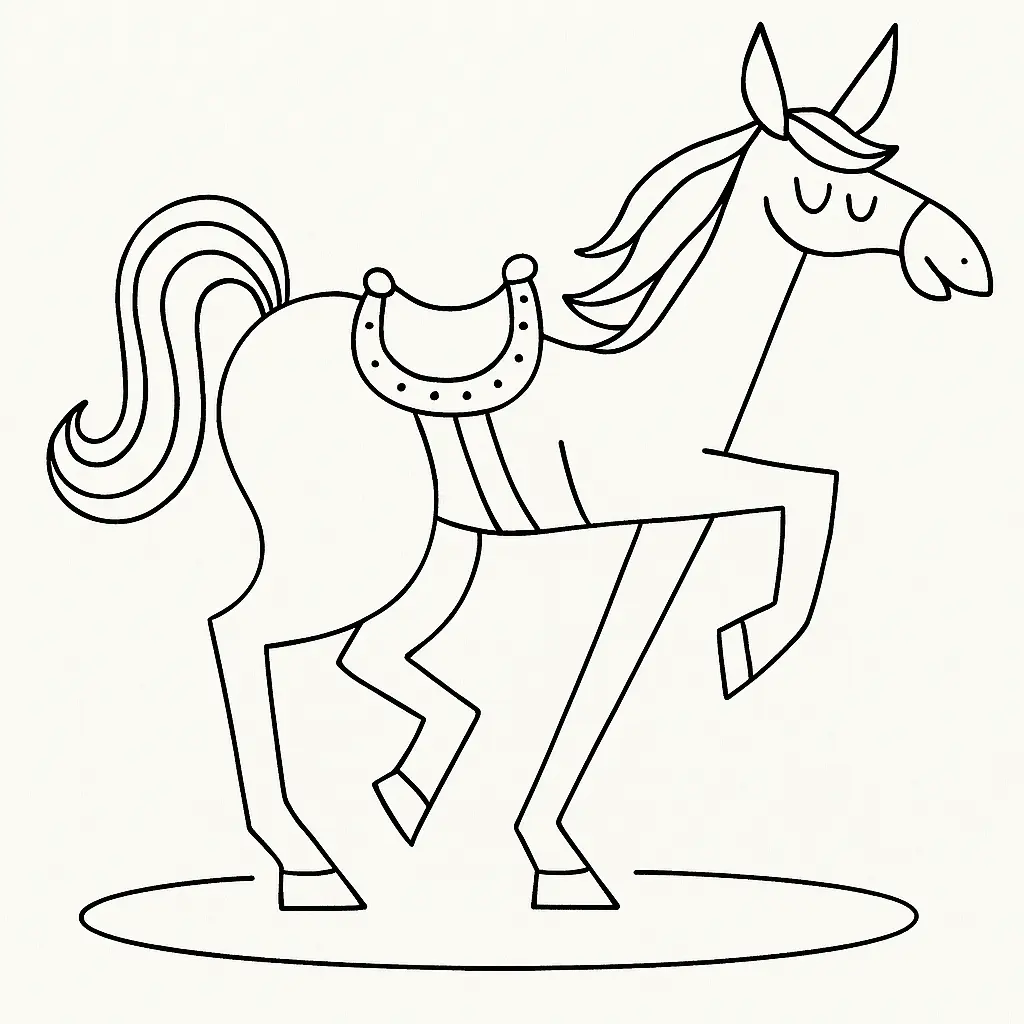 Horses Coloring Pages – 033