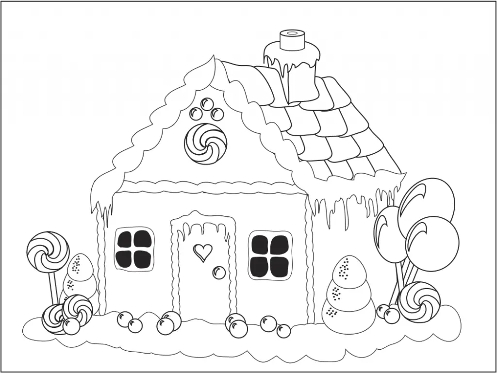 Houses Coloring Pages – 009