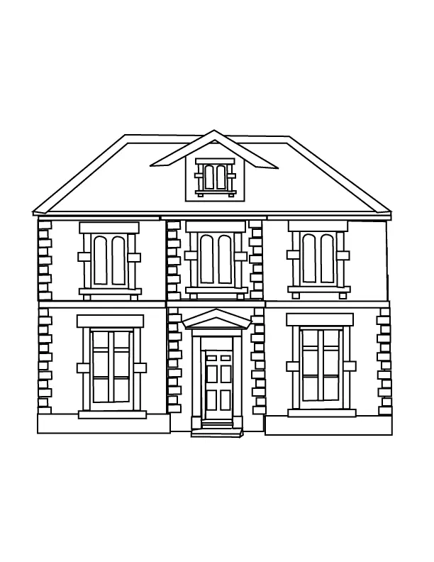 Houses Coloring Pages – 019
