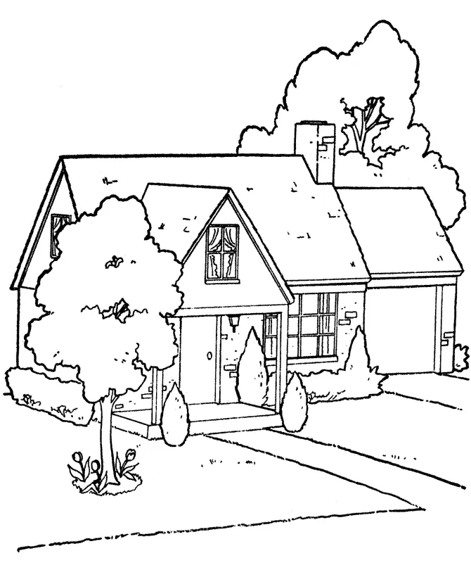 Houses Coloring Pages – 024