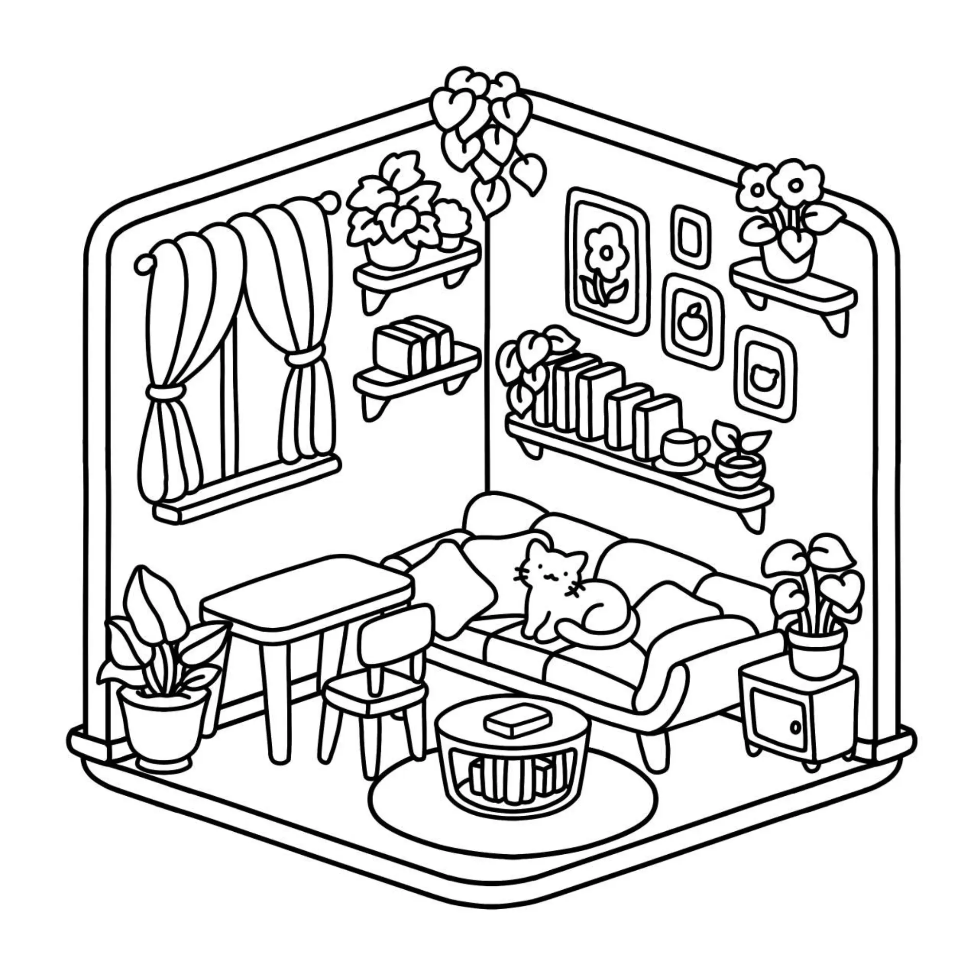 Houses Coloring Pages – 039