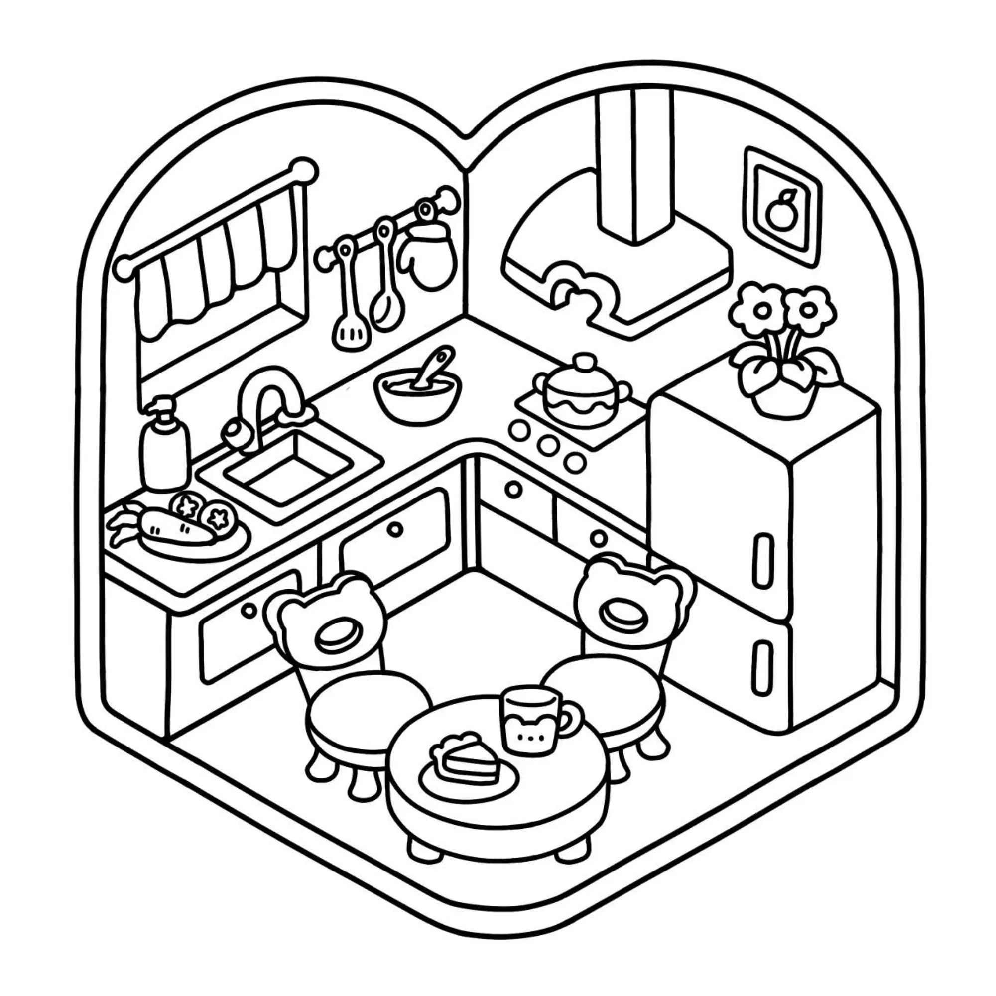 Houses Coloring Pages – 041