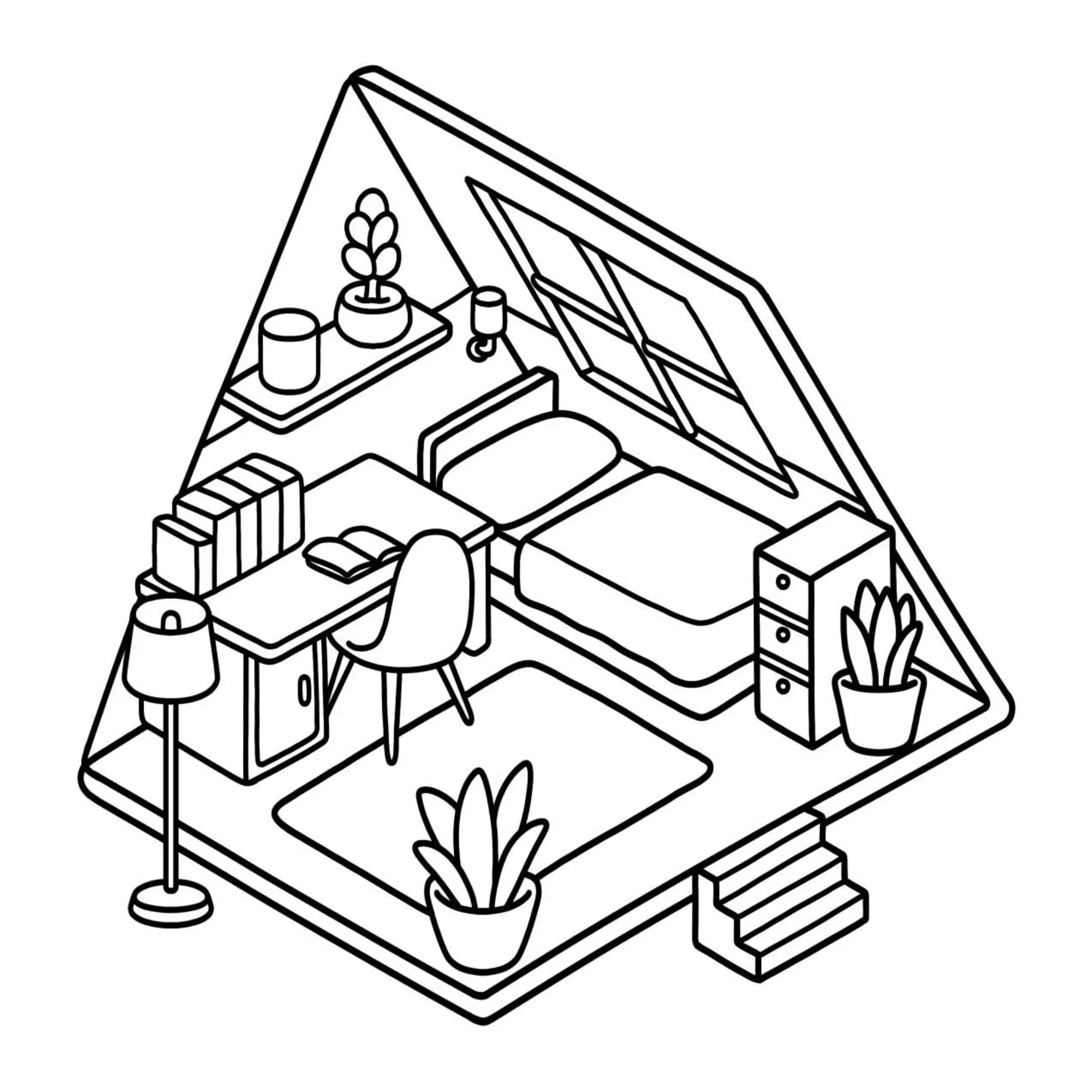 Houses Coloring Pages – 048