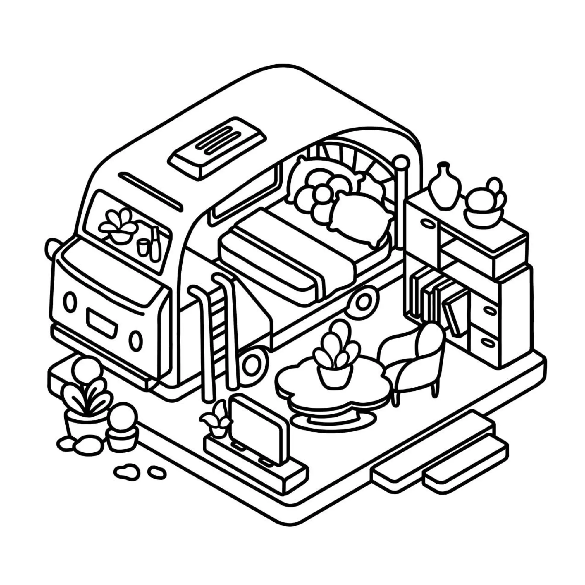 Houses Coloring Pages – 056