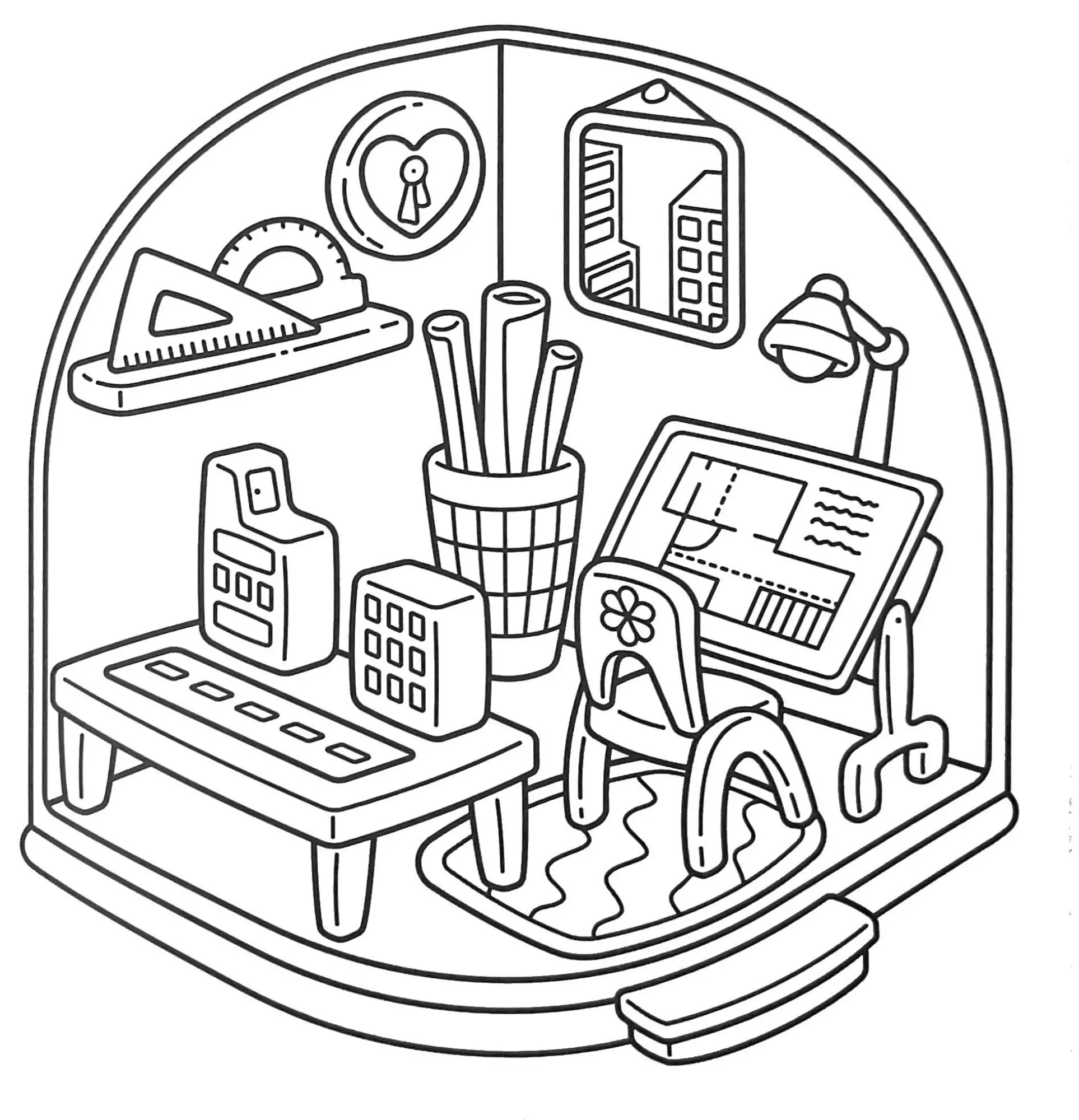 Houses Coloring Pages – 074