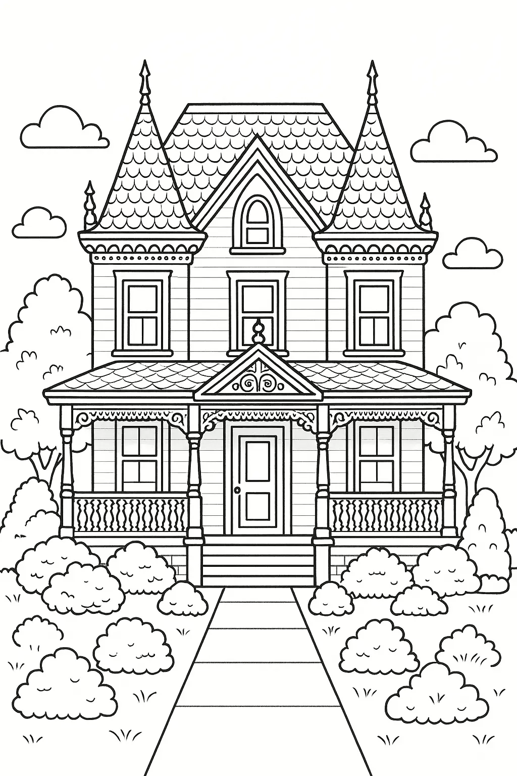 Houses Coloring Pages – 102