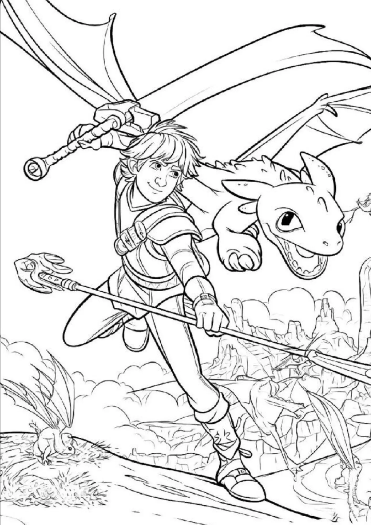 How To Train Your Dragon Coloring Pages – 013