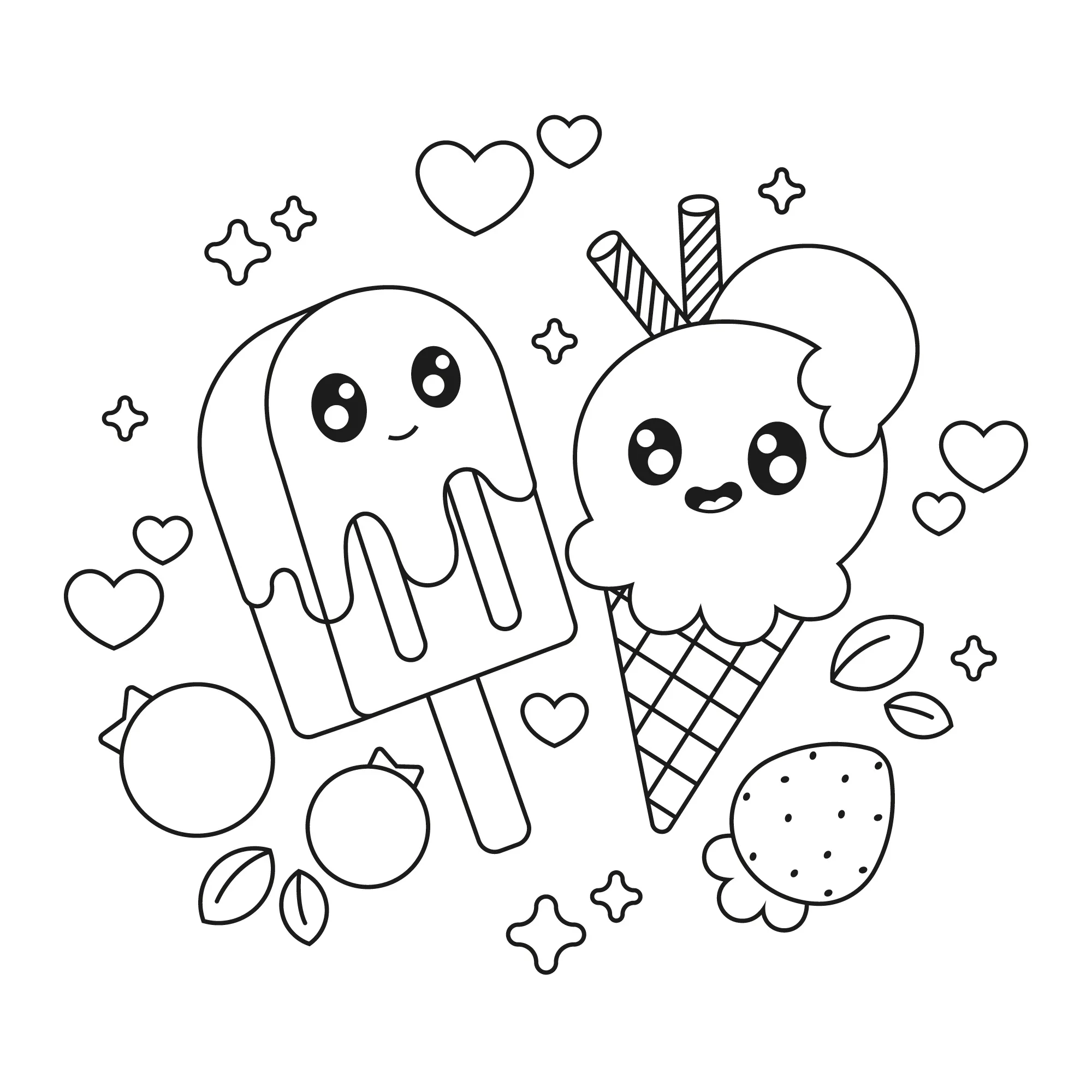 Ice Cream Coloring Pages – 004