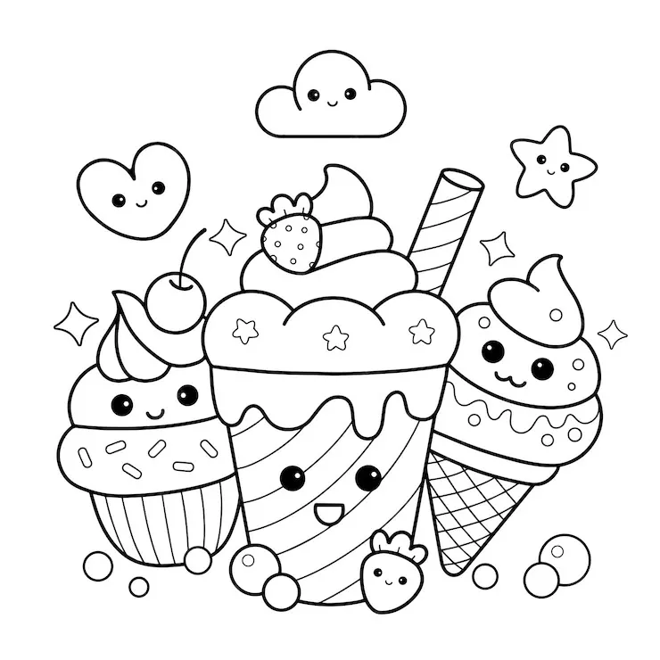 Ice Cream Coloring Pages – 007
